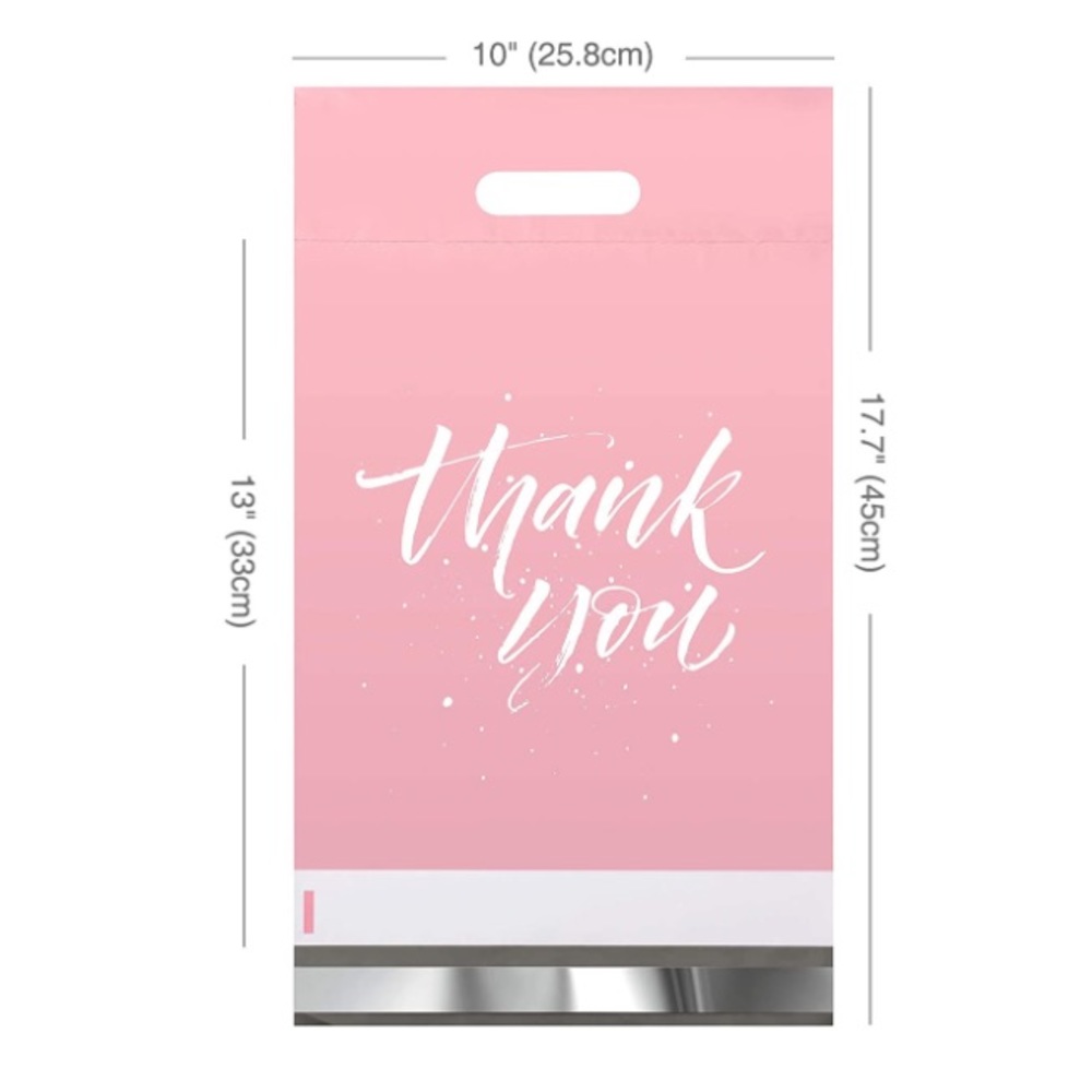📦 2 for $20📦 THANK YOU poly mailer w/ handle (10) 10”x13” - Picture 2 of 7